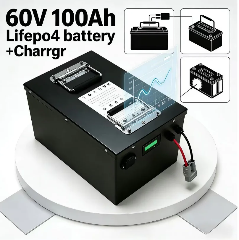 72V 60Ah Lifepo4 Battery Pack - Bateria LiFePO4 60V 100Ah/120Ah/150Ah/200Ah | Bluetooth