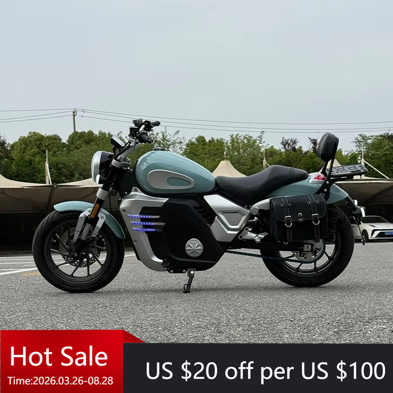 72V 5000W Electric Motorcycle - Motocicleta elétrica Retro Prince Central Racing
