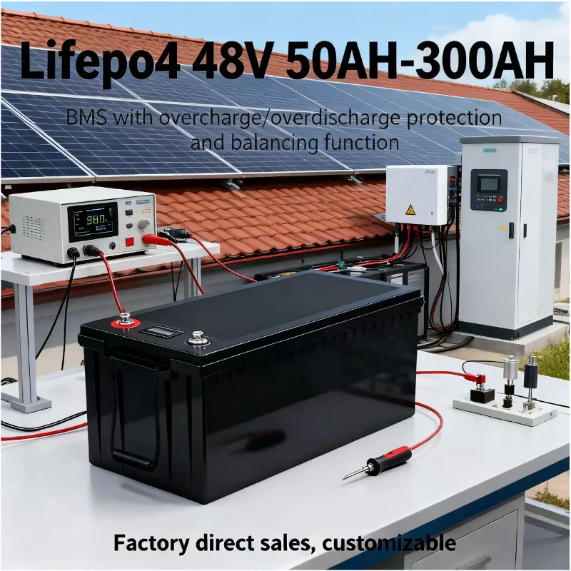 72V 60Ah Lifepo4 Battery Pack - Pacote de bateria LiFePO4 48V 50/100/150/200/300Ah