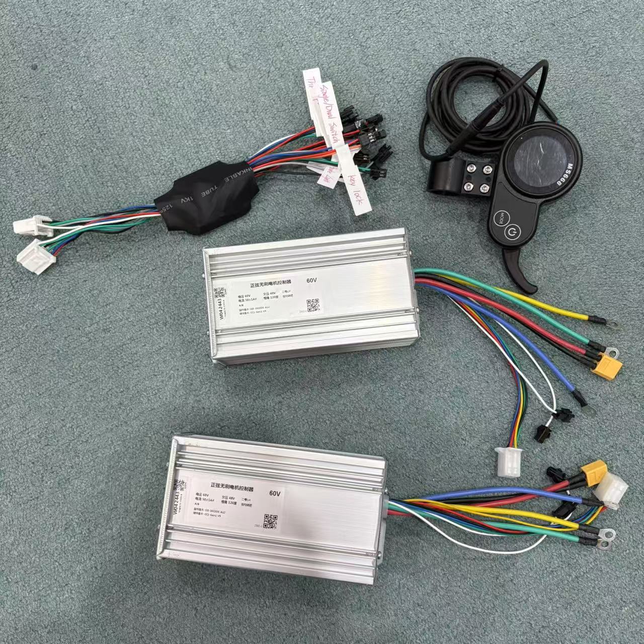 60V 5600W Dual Motor Electric Scooter - Conjunto de Controlador de 50A para