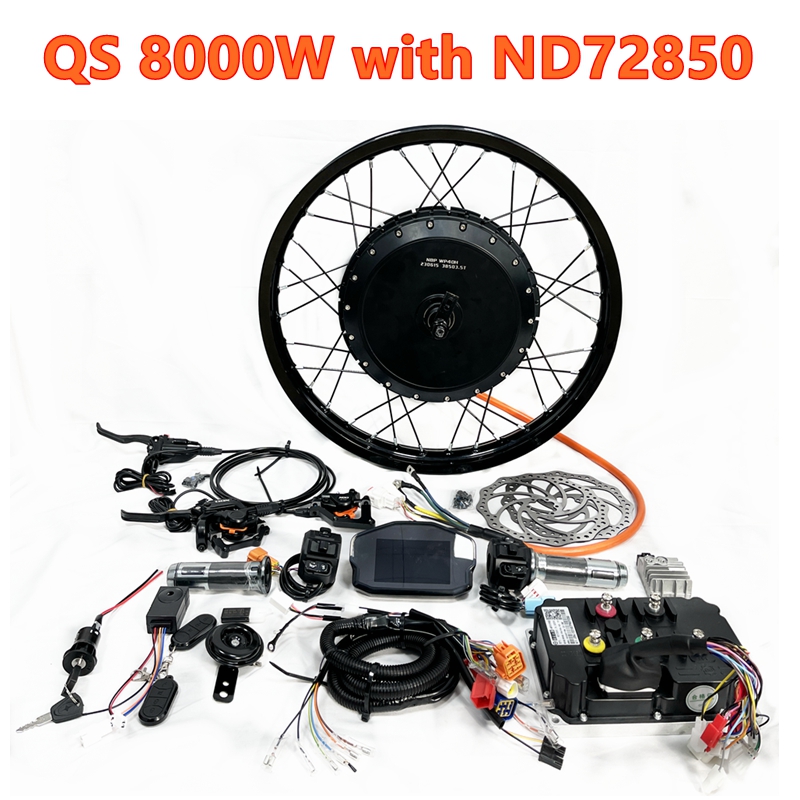Qs273 Hub Motor 8000W 72V - Kit de Roda com Motor Brushless