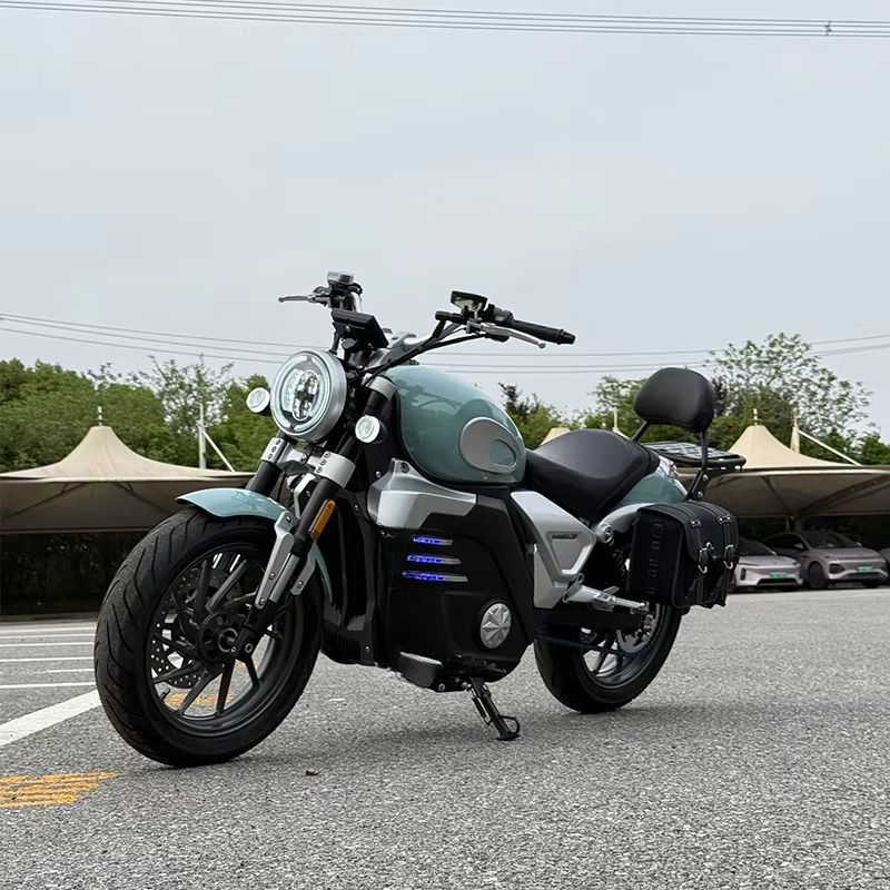 Motocicleta elétrica Retro Pri - 72V 5000W Electric Motorcycle avaliação e preço
