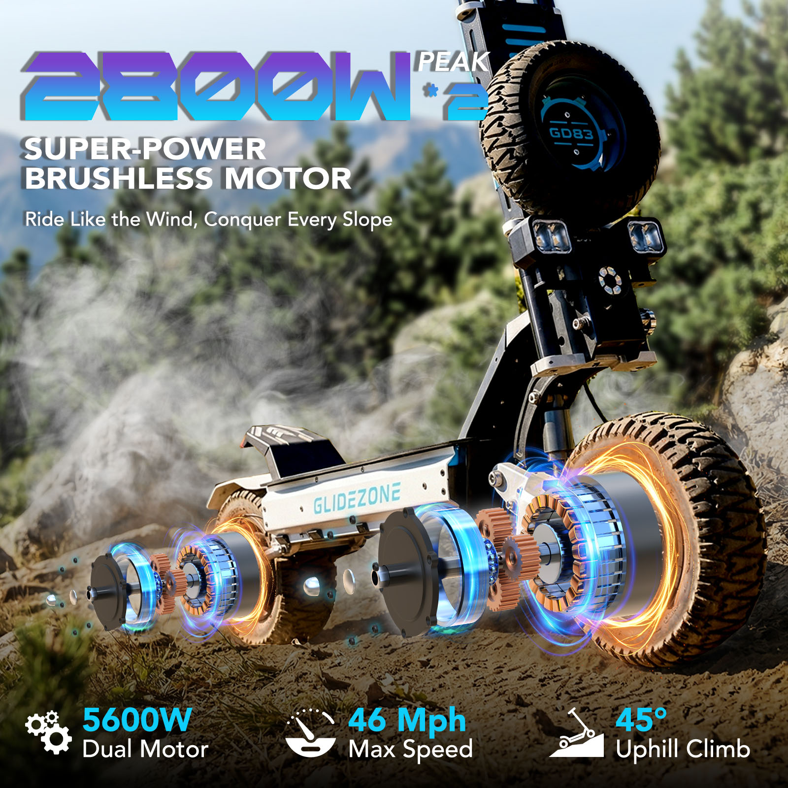 OBARTER GD83, scooter elétrica - 60V 5600W Dual Motor Electric Scooter avaliação e preço