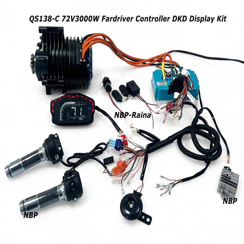Kit de motor central de 72V e  - Mid Drive Motor Kit 72V 3000W avaliação e preço