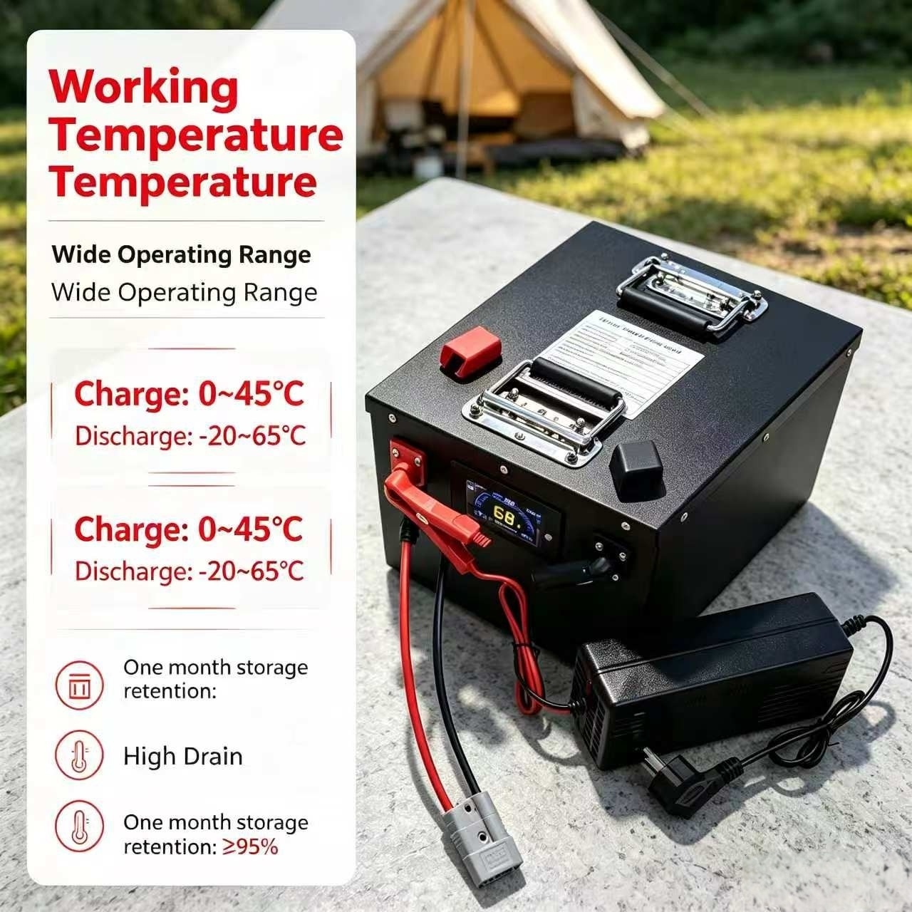 Bateria recarregável de lítio  - 72V 60Ah Lifepo4 Battery Pack avaliação e preço