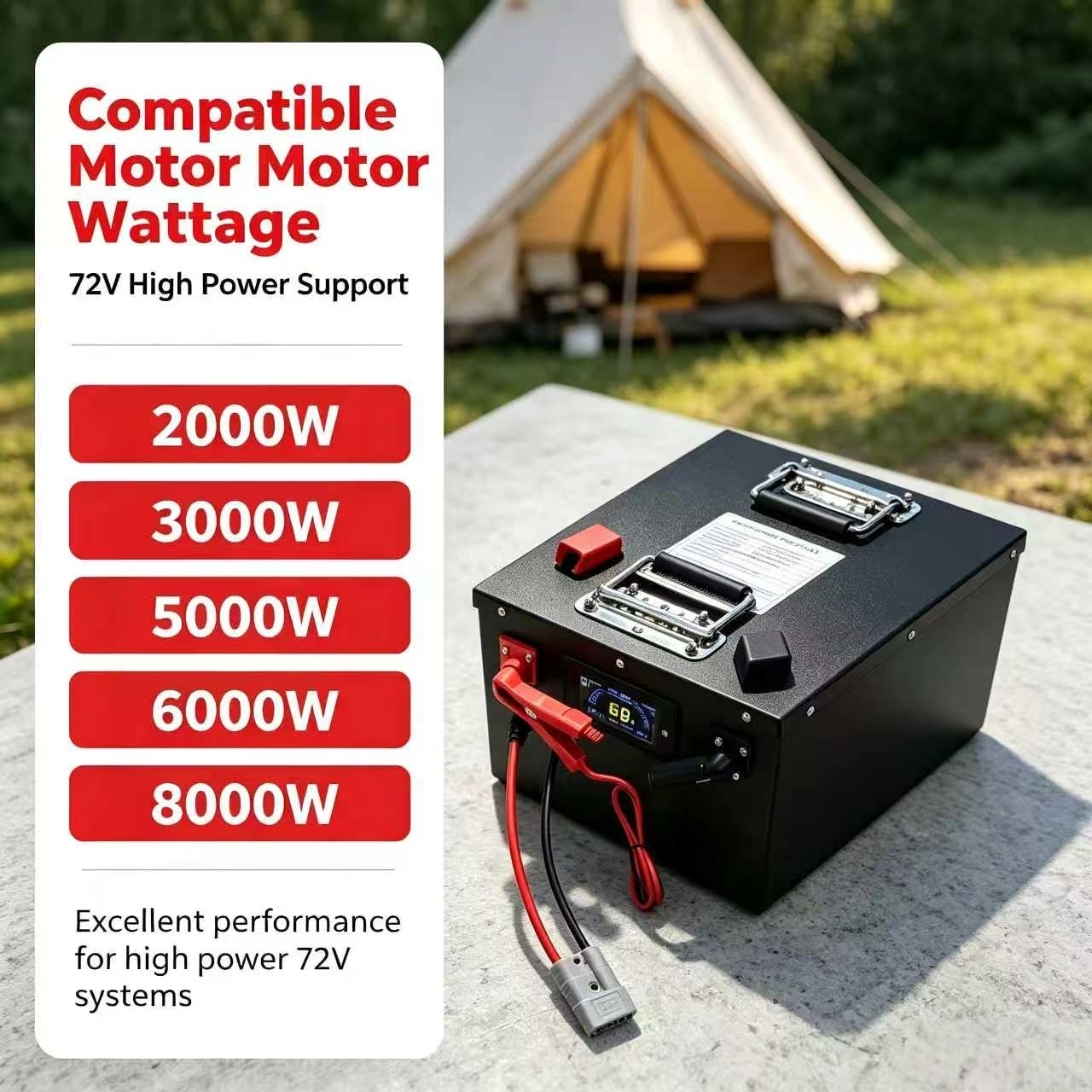 Bateria recarregável de lítio  - 72V 60Ah Lifepo4 Battery Pack avaliação e preço